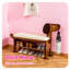 Banc de rangement pour chaussures avec coussin, organisateur de vestibule en forme de chien adorable, range-chaussures pour petits espaces, couloir et chambre à coucher, 2 niveaux (brun)