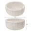  Panier décoratif en laine feutrée à la main MODWOOL 10 po (crème)-933475232