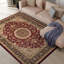 Tapis oriental bourgogne / moutarde / noir Shiflett-33380262