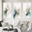 «Green and Cream Essence Of Modernity III», ensemble d'art mural abstrait en marbre-1015511464-1015511465