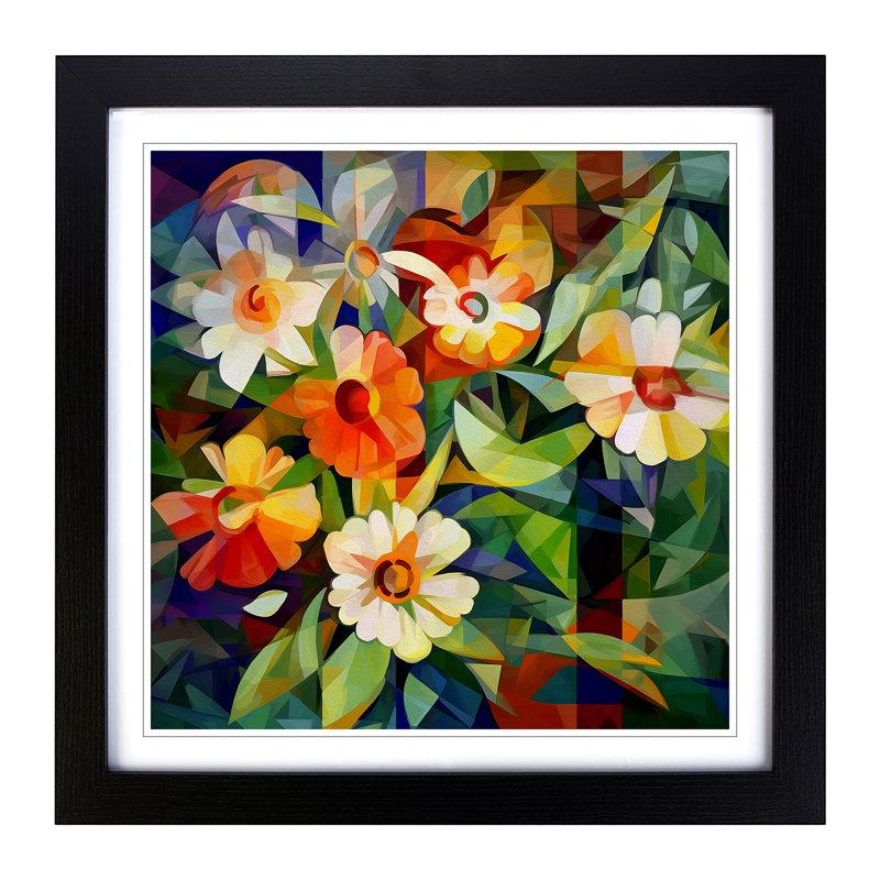 Single Picture Frame Print on Wood, Black