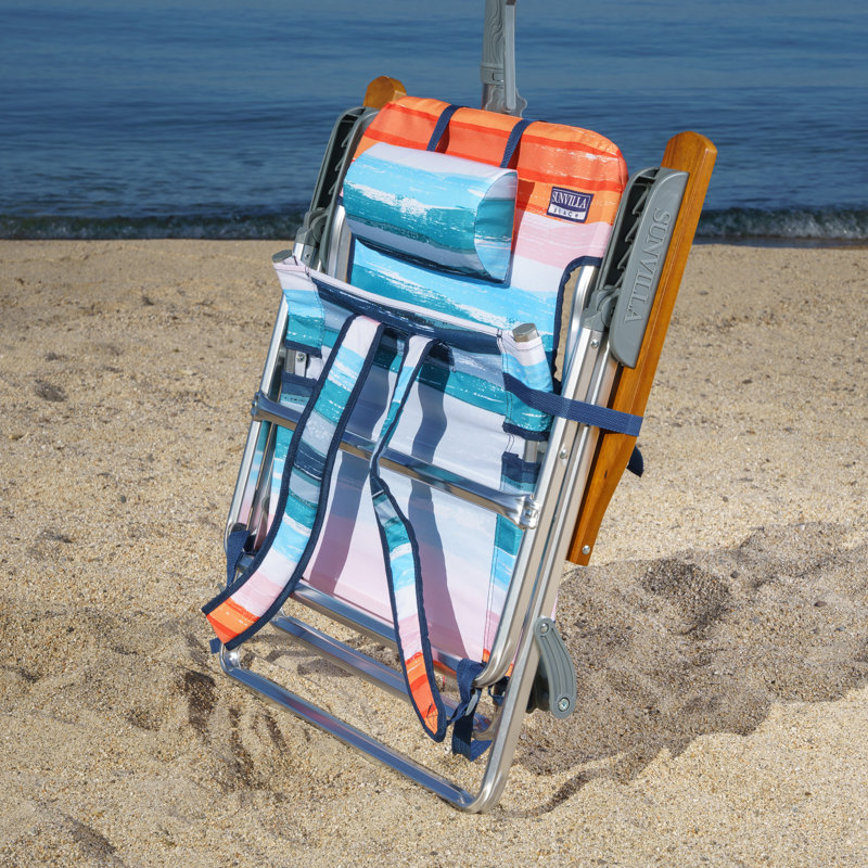 Chaise de plage inclinable / pliante Kristianne