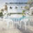Outdoor 3-Piece Cast Aluminum Rose Bistro Set-1053590734