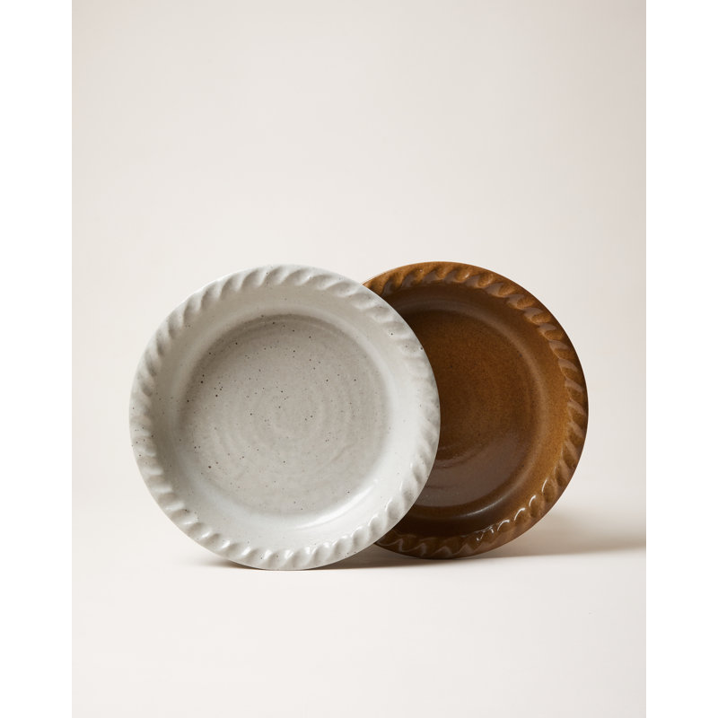 Agrarian Pie Dish, Stone