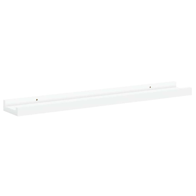 Floating Shelf, White, 1.2'' H x 23.6'' W x 1.2'' D