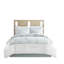 Édredon très grand 100% coton blanc, broderie foncée, surdimensionné et trop rembourré, comprend un édredon, une jupe de lit, 2 taies décoratives, blanc, rembourrage, literie confortable, inclus-128860188