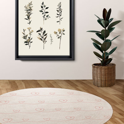 Tapis tressé clair