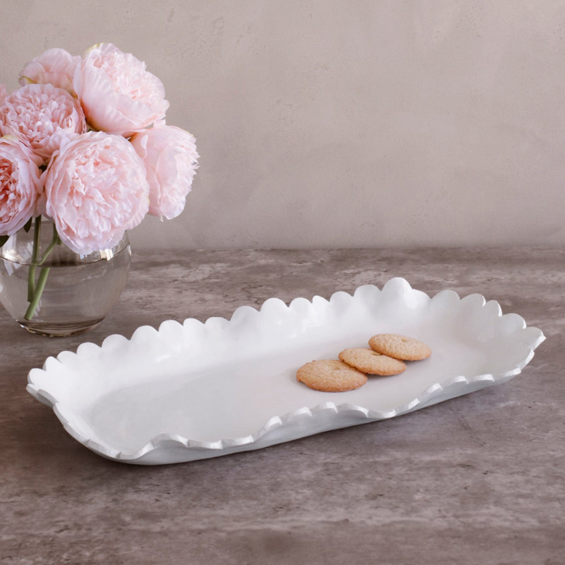 Grand plateau oval Vida Colette (blanc)