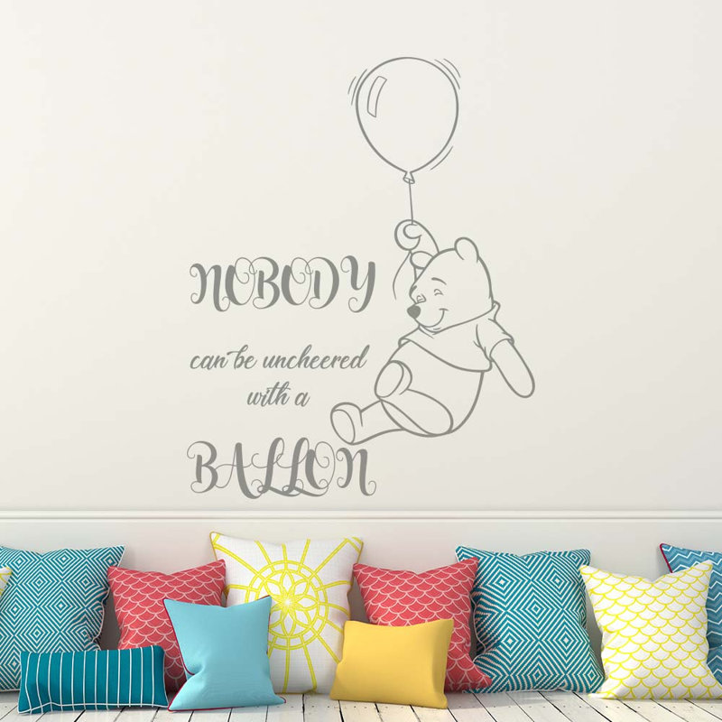 Décalcomanie murale winnie classic the pooh, Gris argenté
