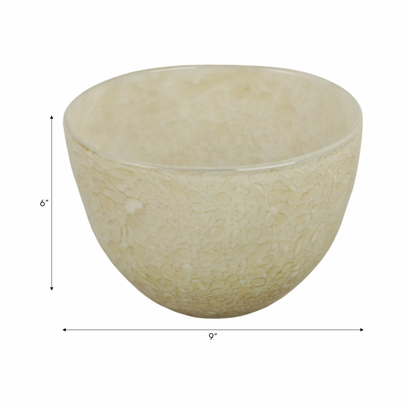 Handmade Glass Decorative Bowl, Green