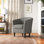 Fauteuil demi-tonneau en polyester de 31,5 po de largeur Gammill