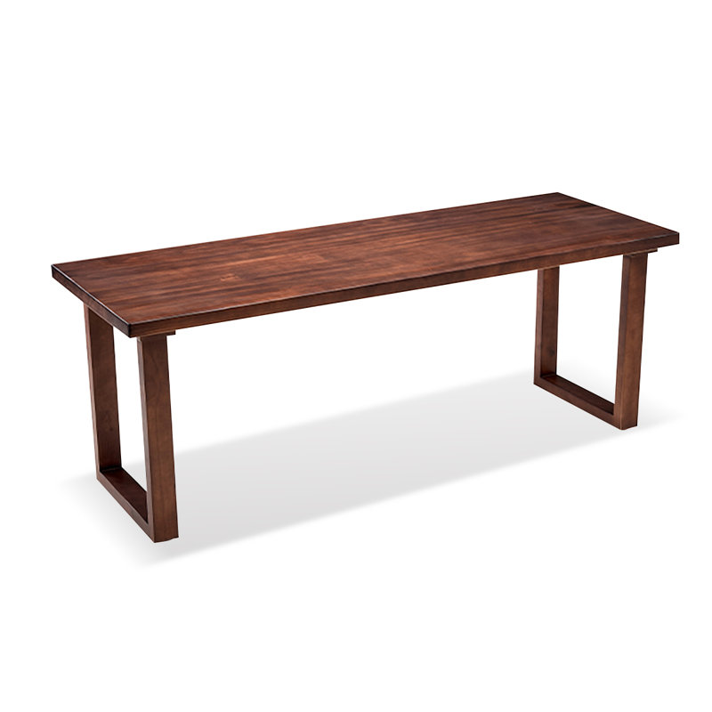 Bureaux rectangulaires en bois massif noyer, H 29,53 po x l 78,74 po x P 27,56 po
