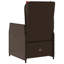  Chaise de patio inclinable, brun, rouge-630435360-630435361
