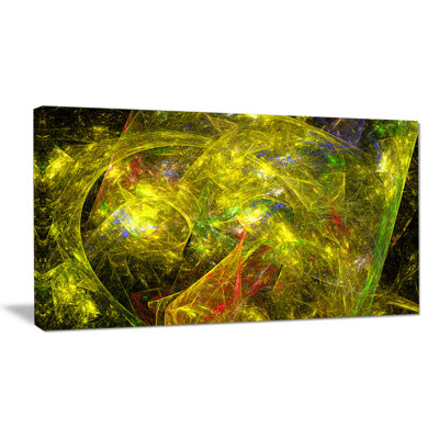 « golden mystic psychédélique texture », impression sur toile tendue