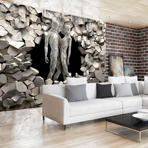 East Urban Home Brick Wall Mural 