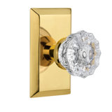 Studio Plate with Crystal Door Knob