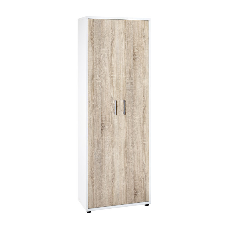 Amasia 65.1cm Wide File Cabinet, White/Sonoma