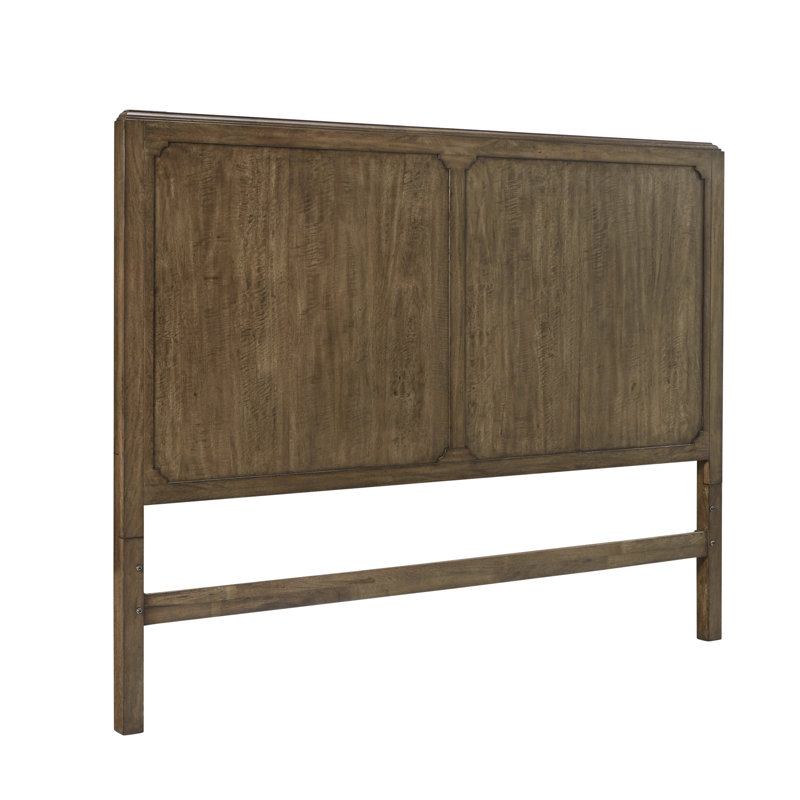 Hollis Brown Queen Transitional Wood Panel Bed