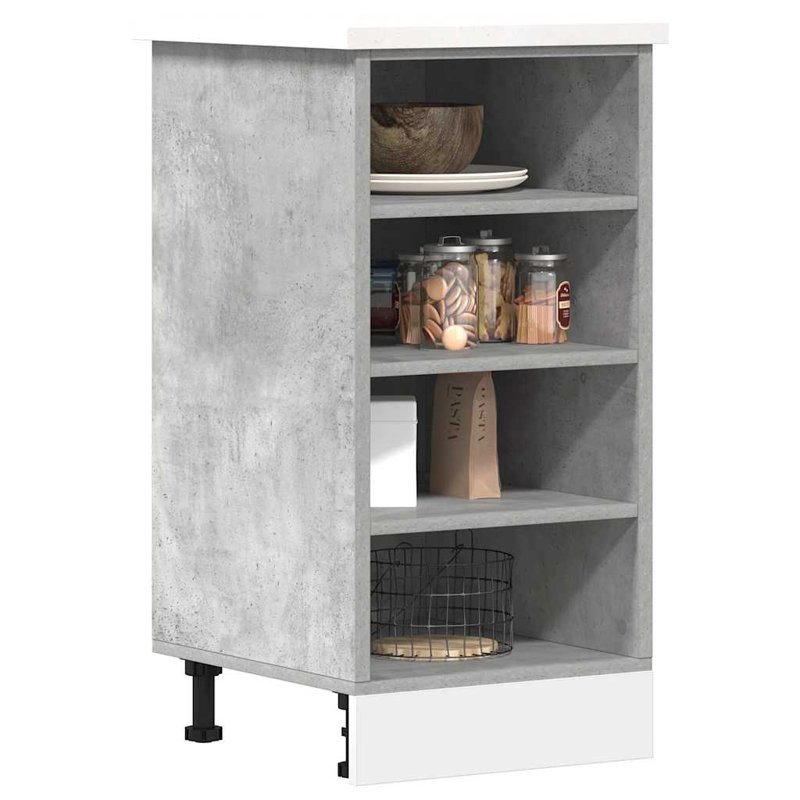 Bottom Cabinet Riga, Concrete Grey
