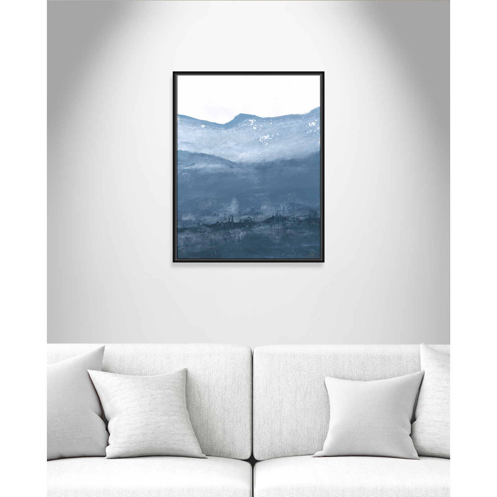 Roni "Into the Blue Horizon 1" Print by Filippo Ioco, Black, 29.5" H x 23.5" W