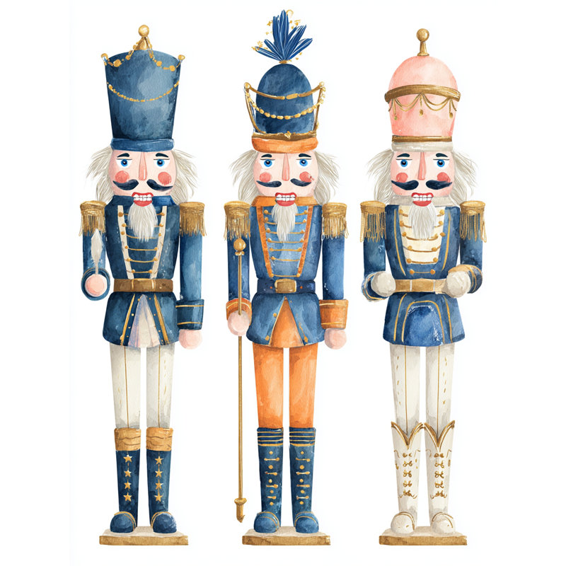 Festive Nutcracker Trio, H 16 po x l 12 po