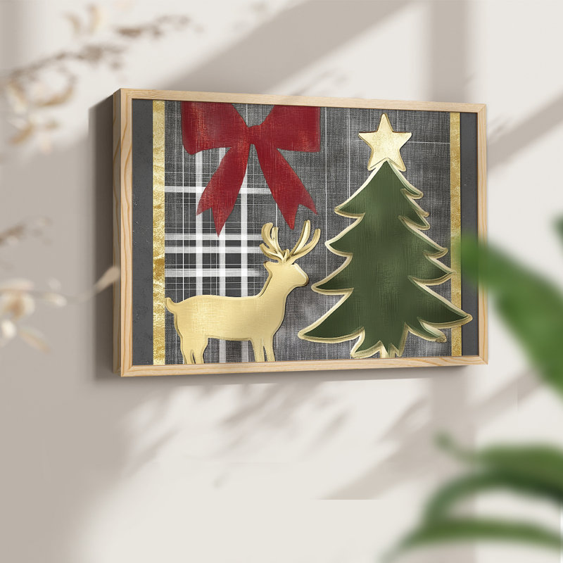 Chirstmas Art-LXIX -Framed Print - Restickable, Naturel, H 16 po x l 20 po