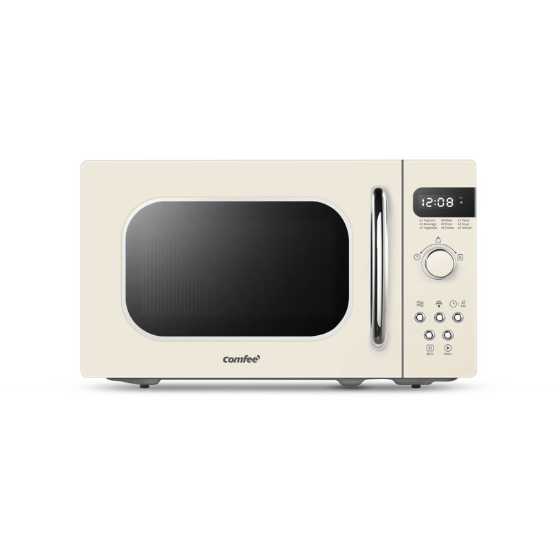 Comfee' 0.7 Cubic Feet 700 Watt Countertop Microwave, Cream