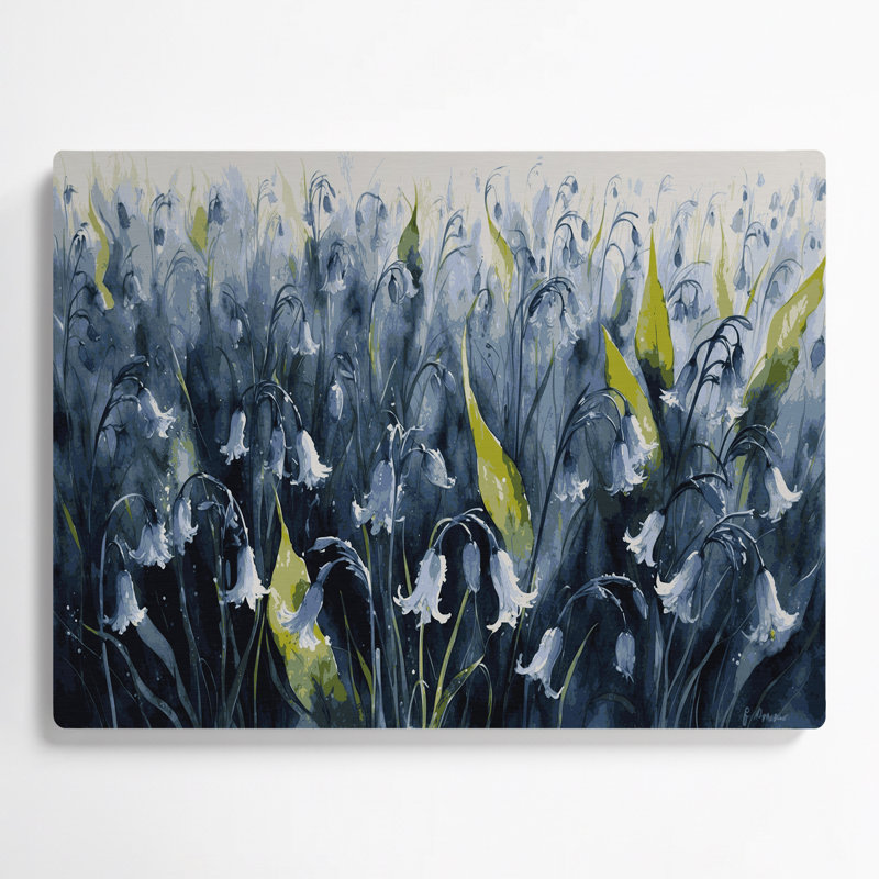 Art mural en métal Botanical Bluebells, H 8 po x l 10 po