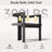 Modern Dining Chairs With Upholstered Cushion And Metal Frame (Set Of 2)-365330007