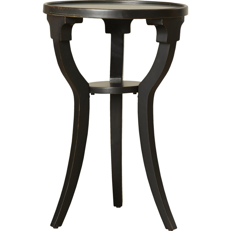Dalton Round 15.75"W Side Table, Black Licorice