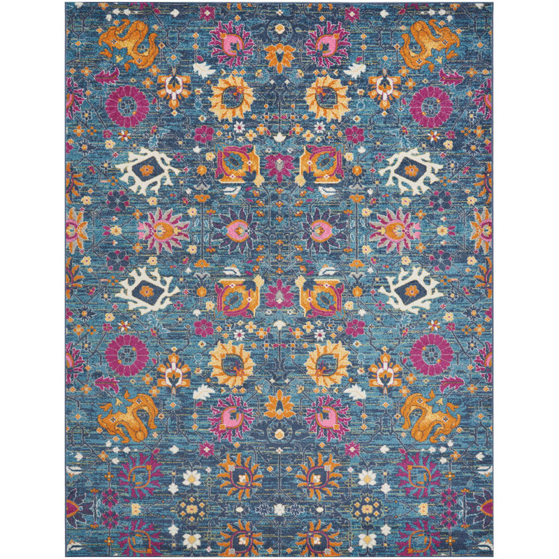 Floral Area Rug, Rectangle 201 x 290cm