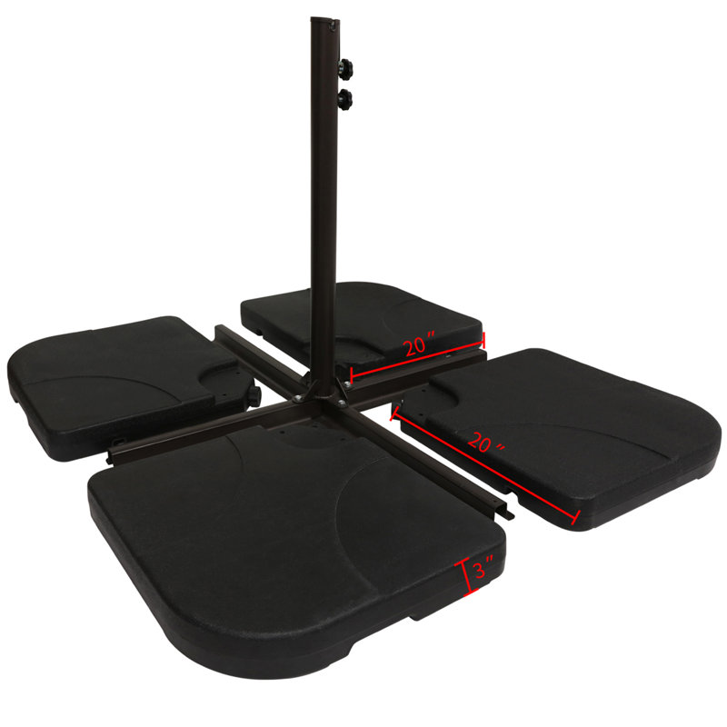 Karmya 32.85 lb. Plastic Umbrella Base