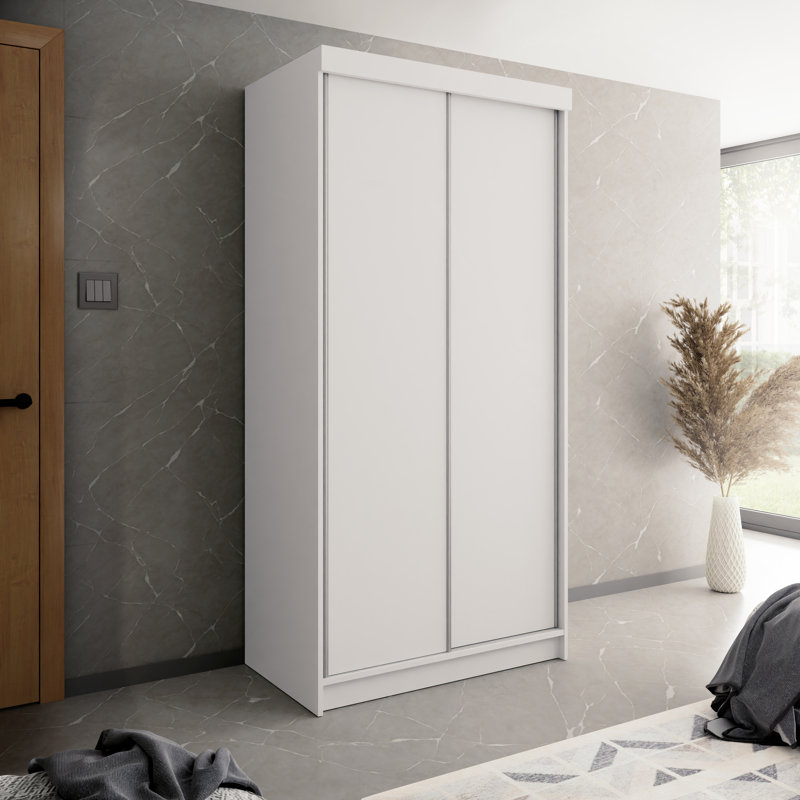 Akif 2 Door Wardrobe, White