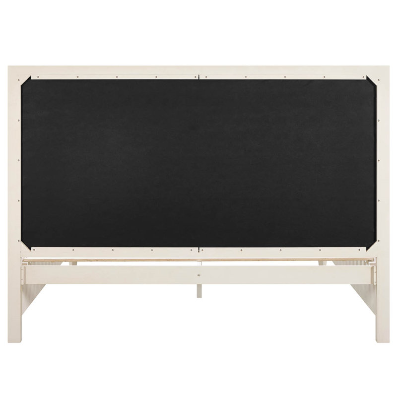 Birchaven Panel Upholstered Bed King, Ivory, Queen