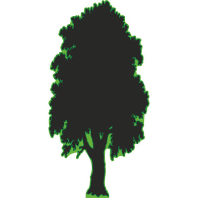 SP13357 Tree Silhouette Cardboard Cutout Standee Standup