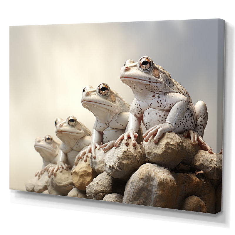 Essence de grenouille minimaliste, Toile tendue, H 24 po x l 32 po x P 1 po