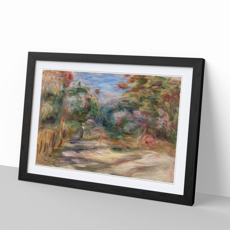 Landscape Vol.5 by Pierre-Auguste Renoir - Picture Frame Painting, Black Framed, 27cm H x 36cm W x 2cm D