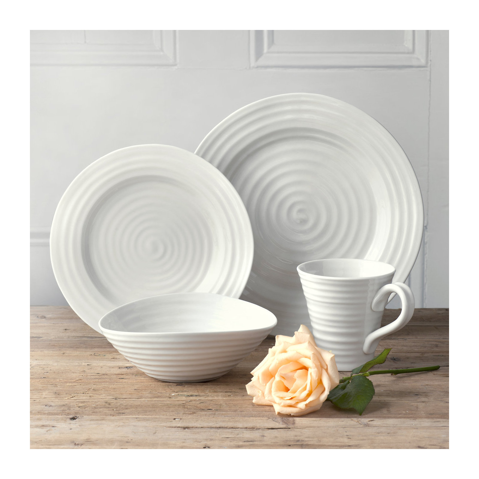 Portmeirion Sophie Conran White Cereal Bowl 7.25" White