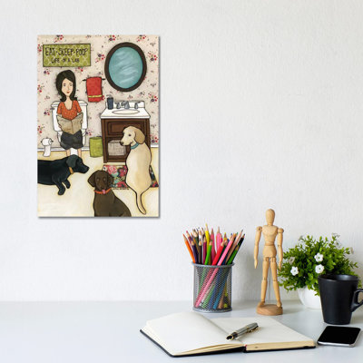 Life Of A Lab by Jamie Morath - Wrapped Canvas Print