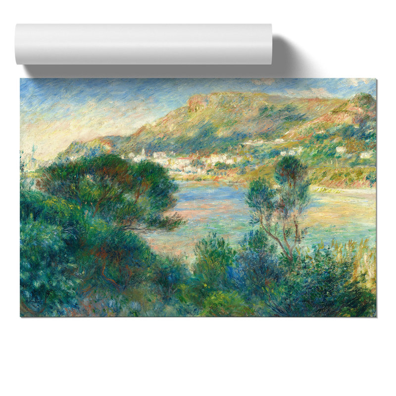 View of Monte Carlo by Pierre-Auguste Renoir - 1 Piece Painting, 21cm H x 30cm W x 0.1cm D