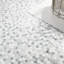 Carreau de mosaïque en marbre poli pour plancher et mur 12 po x 12 po Loredana