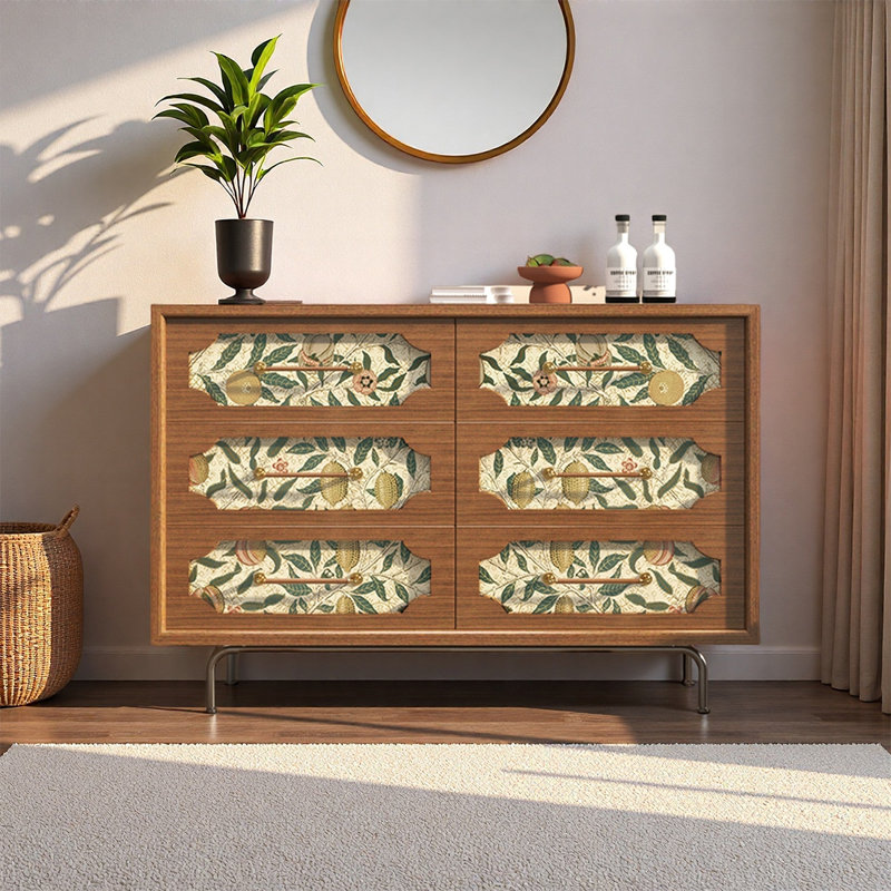 Commode d'appoint multifonctionnelle en bois massif