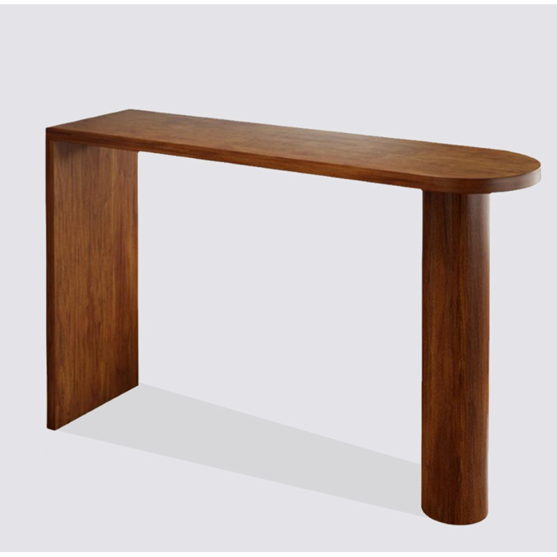 Table de bar semi-circulaire Modern, H 41,34 po x L 86,61 po x l 17,72 po
