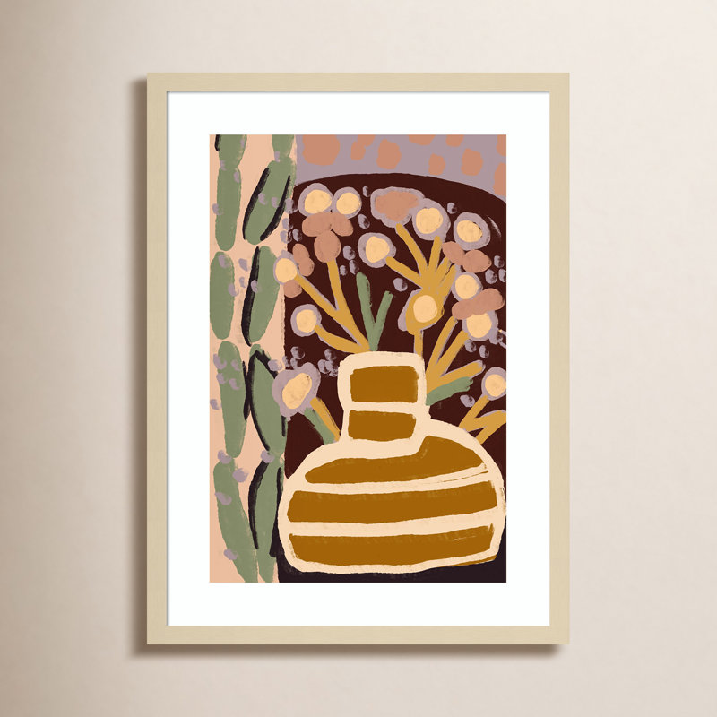 Galya "Pastel Impression" Print by Treechild, 21" H x 16" W, Brown Framed
