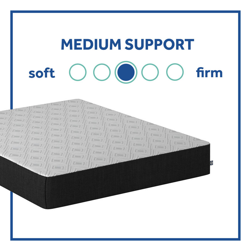 SealyCool 10" Medium Memory Foam Mattress, Queen