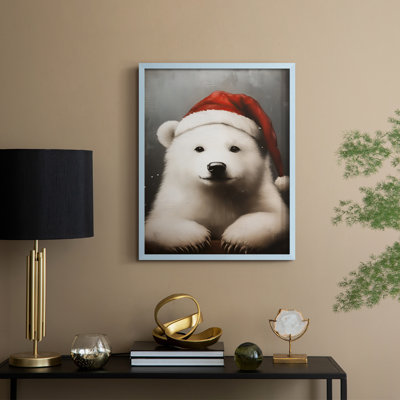 Christmas Holiday Art -Series 2-XCIII Framed Print - Solid Wood