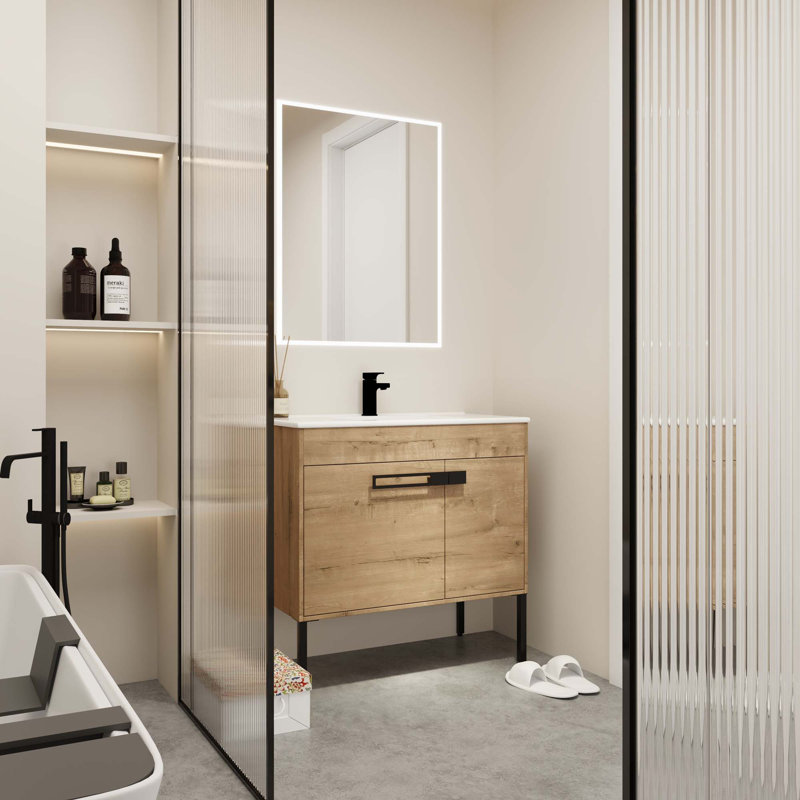 Meuble-lavabo avec lavabo, meuble-lavabo autoportant ou flottant