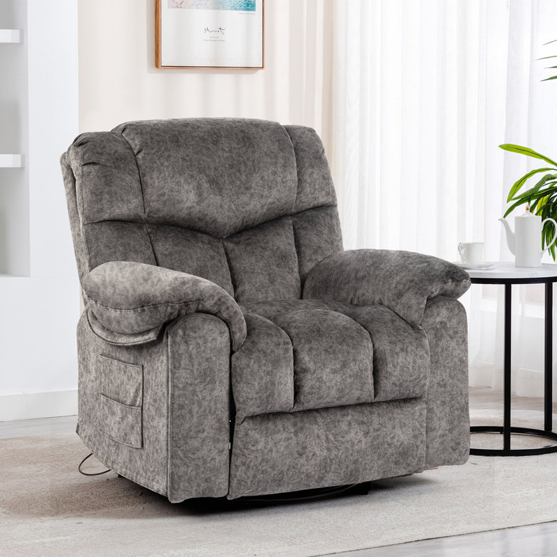 Fauteuil inclinable pivotant et berçant, Gris