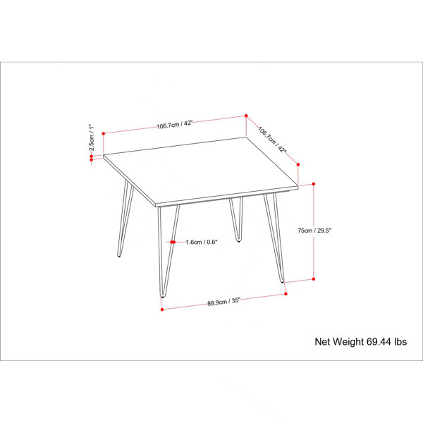 Dimensions du produit