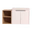 Meuble-lavabo à portes de 36 pouces avec lavabo et petites tablettes de rangement